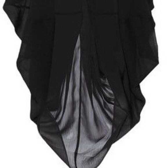 Mara Hoffman Beach Boho Pool Vacation Sheer Beaded Long Black Swim Coverup S M L - Picture 7 of 8